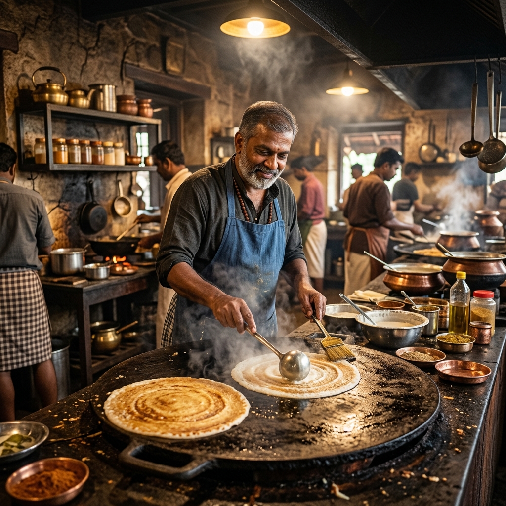 Chefs cooking